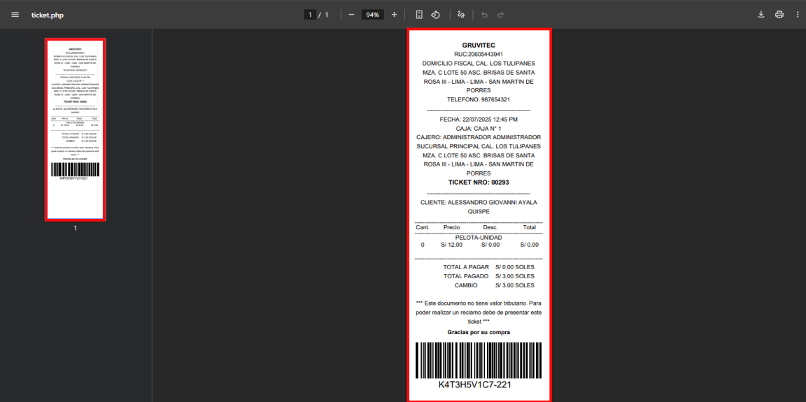 Lista de devoluciones